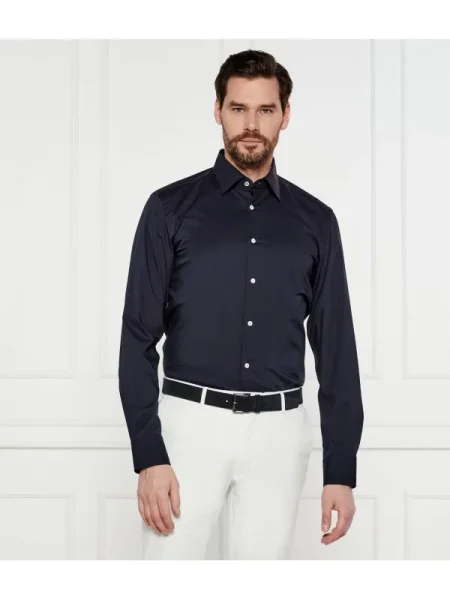 BOSS BLACK Cămașă | easy iron negru