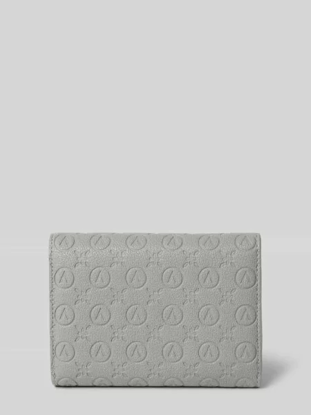 Lniany portfel Valentino Bags elegancki szary