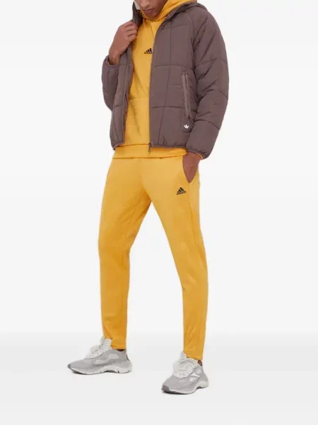 Geacă Adidas cu glugă din fleece cu model camuflaj alb