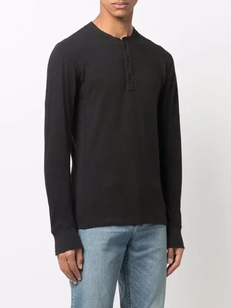 Długa koszulka Rag & Bone czarna