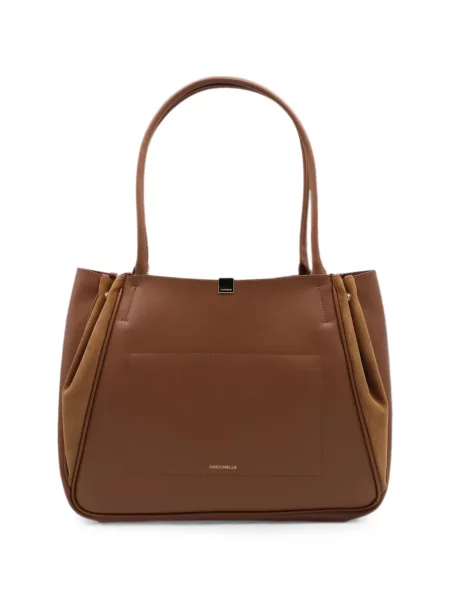 Τσάντα shopper Coccinelle σουέτ καφέ