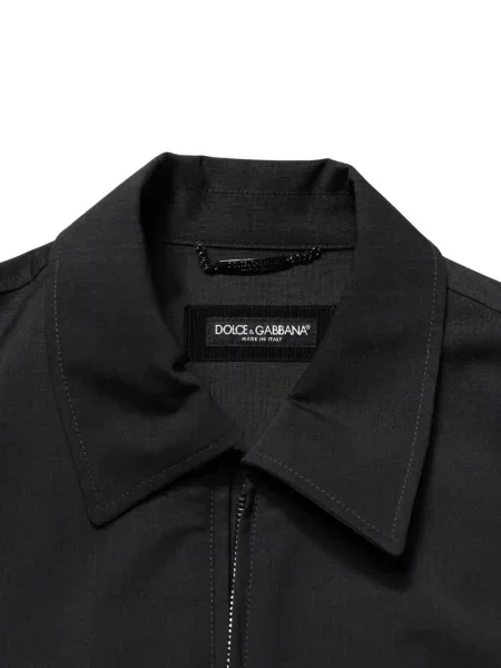 Geacă bomber Dolce & Gabbana cu autograf negru