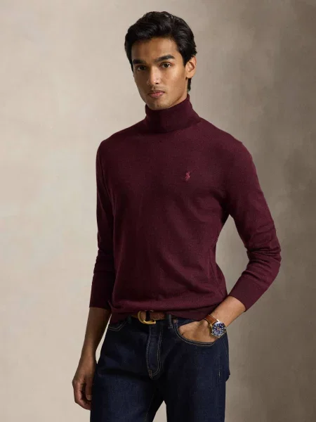 Pulover Polo Ralph Lauren de lână cu guler înalt