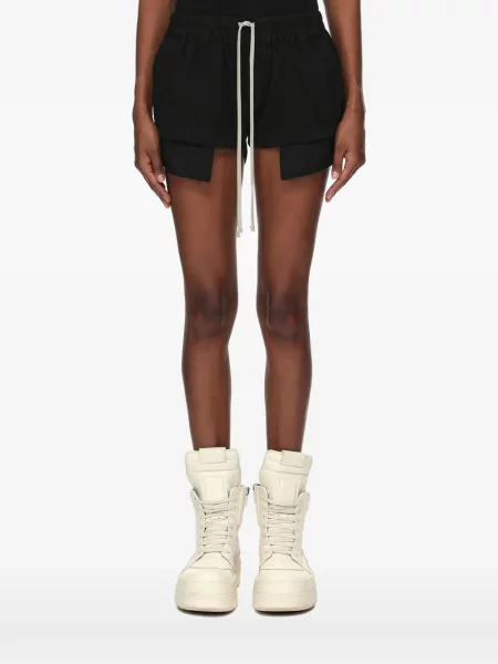 Pantaloni scurți Rick Owens Drkshdw cu cordon negru