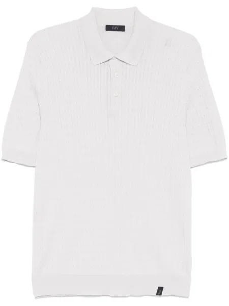 Polo Fay tricotate gri