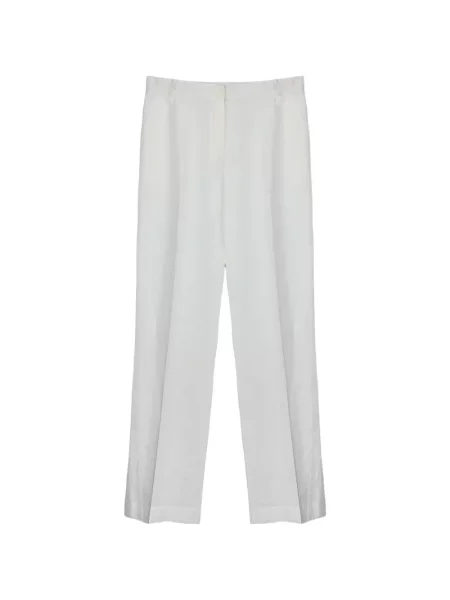 Lniane spodnie Purotatto białe