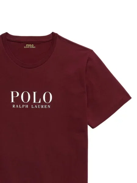 Карирана поло тениска Polo Ralph Lauren с принт поплин бяло