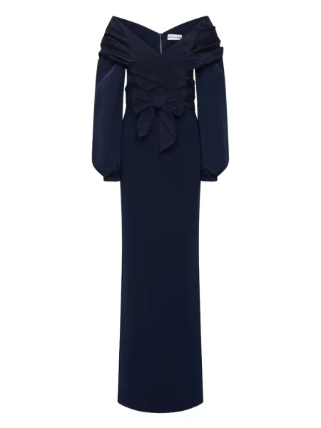 Sukienka Rebecca Vallance z kokardką niebieska