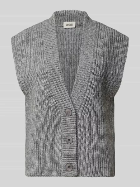 Kamizelka z dzianiny z dodatkiem wełny model ‘PIGES’ Drykorn