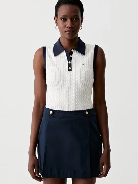 Tricou Tommy Hilfiger bej