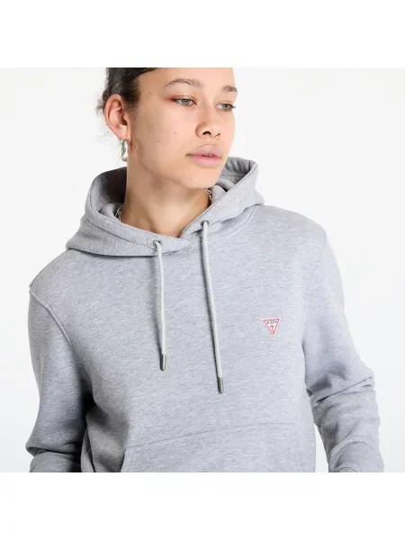 Класически суичър с качулка Guess Jeans с качулка сиво
