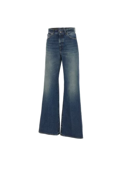 Jeansy Dondup z bursztynem niebieskie