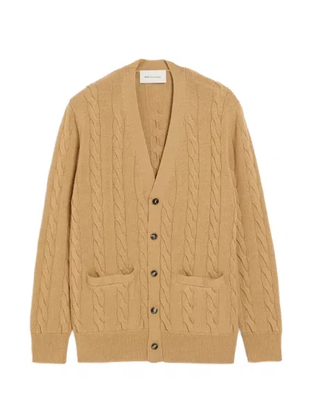 Cardigan Ami Paris de lână maro