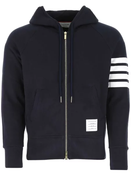 Hanorac cu glugă Thom Browne clasic albastru