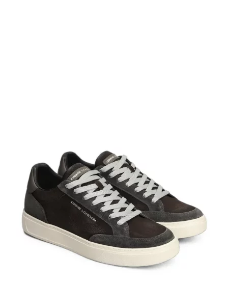 Sneakerși Crime London din piele maro