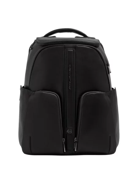 Torba na laptopa Piquadro skórzana czarna