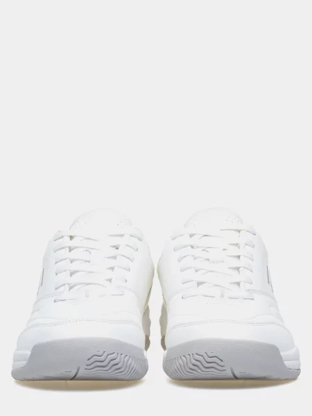 Кожаные кроссовки Lotto с автографом белые