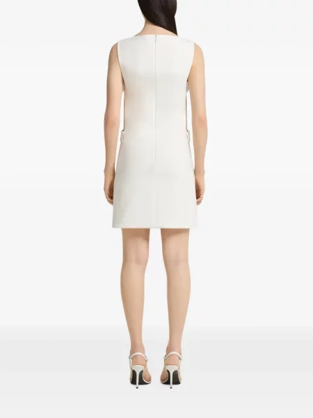 Rochie mini Courreges fără mâneci alb