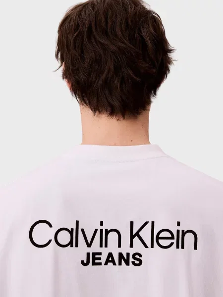Футболка Calvin Klein Jeans с принтом белая