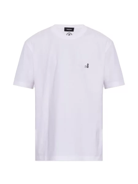 Tricou Dsquared2 cu aplicații alb