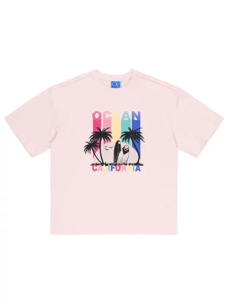 Ocean Pacific Tricou Gisborne albastru / roz / roz negru