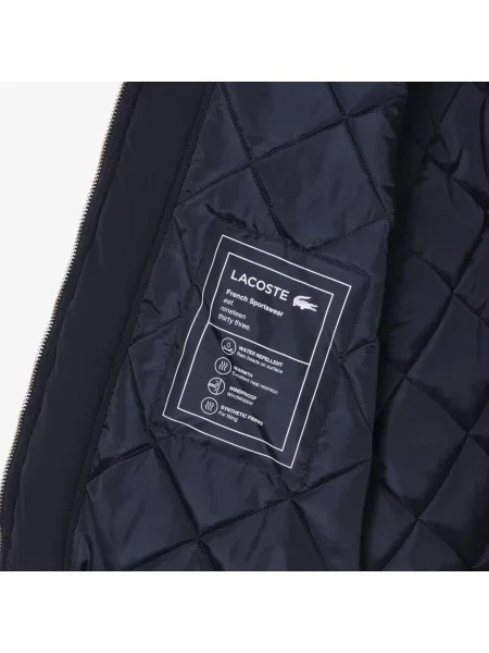 Lacoste Wodoodporna Kurtka Z Naszywką Aviator niebieski