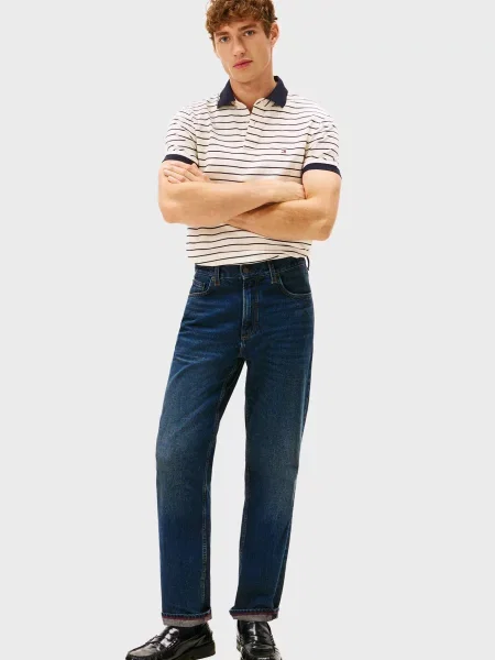 Смугасте поло Tommy Hilfiger біле