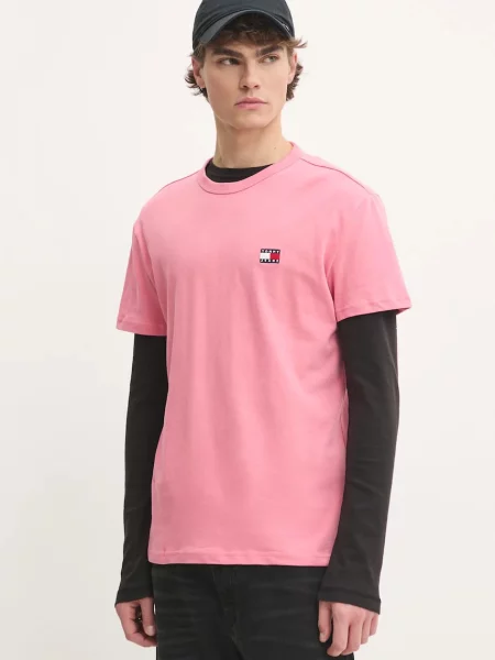 Tommy Jeans tričko růžové