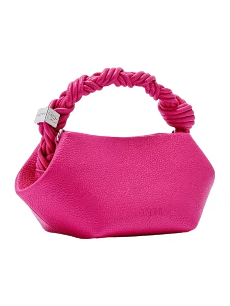 GANNI Bou Mini torebka crossbody z imitacji skóry różowa