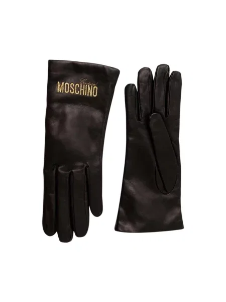 Rękawiczki Moschino czarne