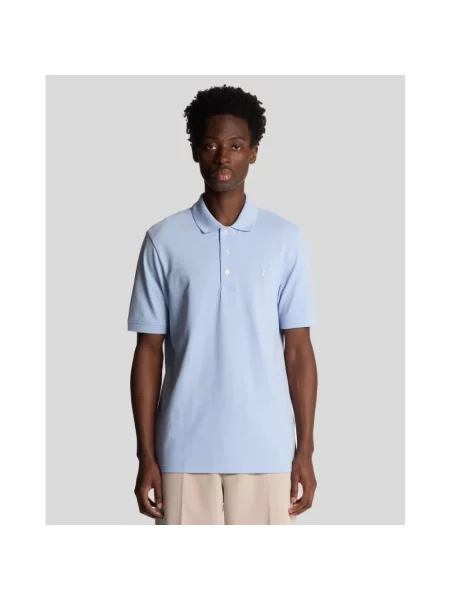 Koszulka polo Lyle & Scott niebieska