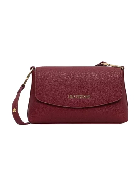 Love Moschino torebka z imitacji skóry czerwona