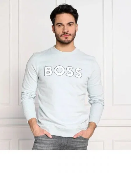BOSS ORANGE Hanorac WELOGOCREWX albastru
