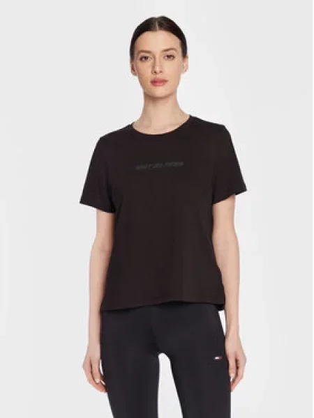 Tommy Hilfiger Performance Mesh Tee tréninkové tričko černé
