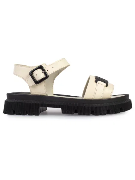 Кожаные босоножки Modamilano бежевые