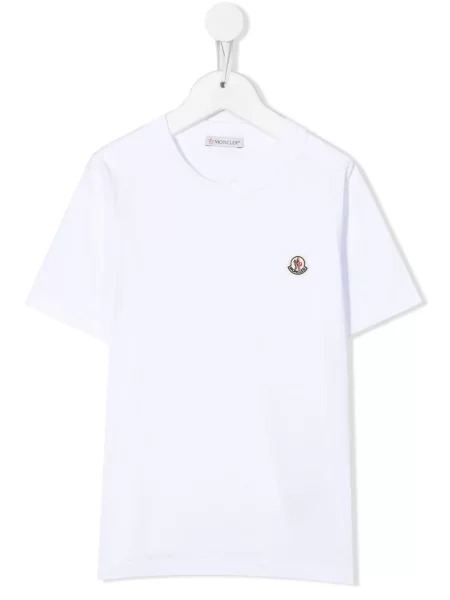 Koszulka dziecięca Moncler Enfant biała