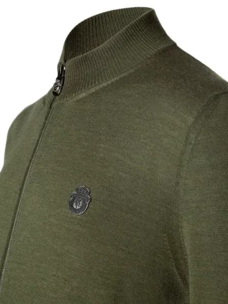 Cardigan Billionaire cu autograf verde