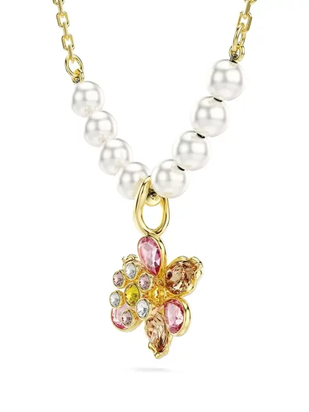 Висулка Swarovski с перли на цветя