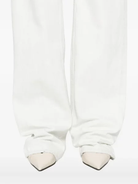 Blugi drepți Calvin Klein Collection alb