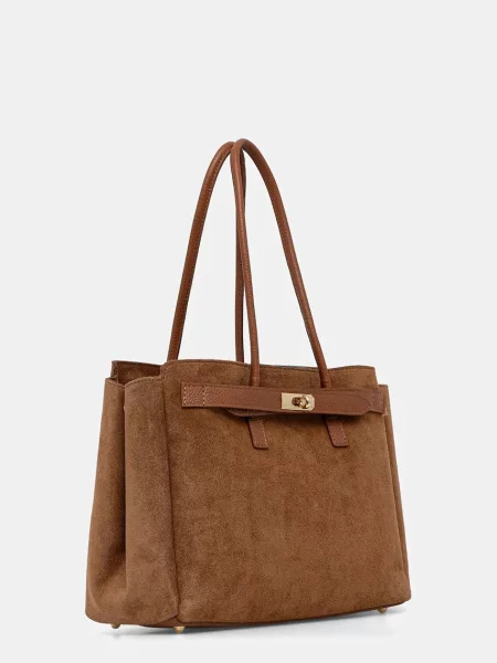 Замшева сумочка Answear.LAB коричневий