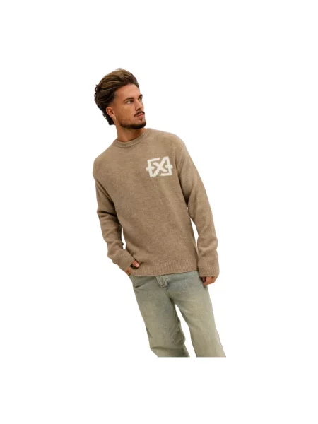 Sweter Xplct Studios beżowy