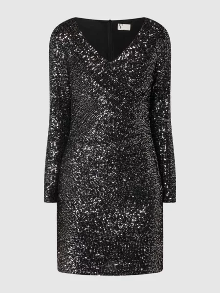 Sukienka koktajlowa z cekinami V By Vera Mont