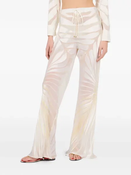 Pantaloni Roberto Cavalli cu cordon alb