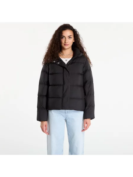 Bunda Tommy Hilfiger Down Hooded Puffer Jacket Black M černá
