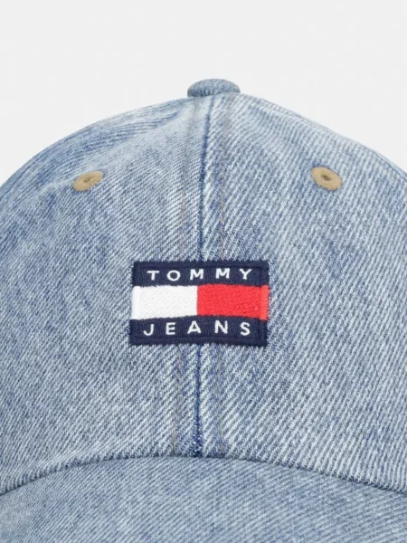 Tommy Jeans kapa s šiltom modra