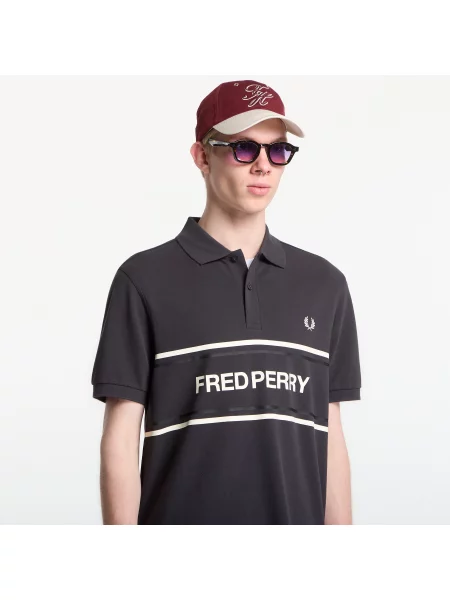 Тениска Fred Perry Fred Perry Graphic Polo Shirt Anchor Grey XL сиво