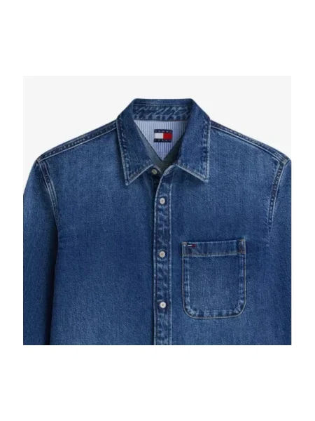 Tommy Jeans cămașă de blugi albastru