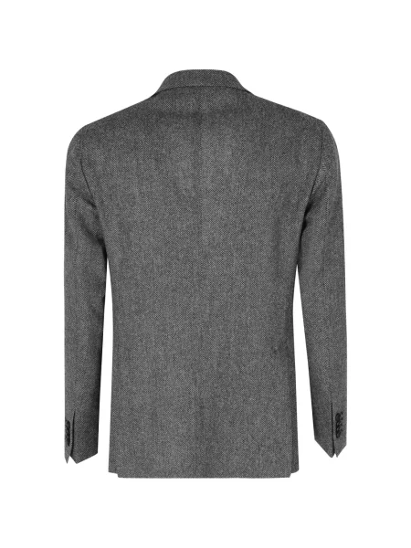 Sacou Tagliatore cu model herringbone gri