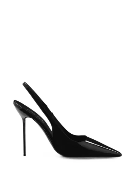 Pantofi cu toc Paris Texas slingback negru