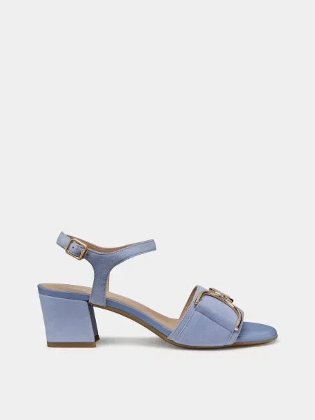 Замшевые босоножки Geox голубые